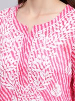Load image into Gallery viewer, Seva Chikan Hand Embroidered Mal-Mal Lucknowi Chikankari Top