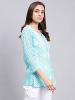 Load image into Gallery viewer, Seva Chikan Hand Embroidered Mal-Mal Lucknowi Chikankari Top