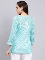 Load image into Gallery viewer, Seva Chikan Hand Embroidered Mal-Mal Lucknowi Chikankari Top