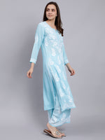 Load image into Gallery viewer, Seva Chikan Hand Embroidered Modal Lucknowi Chikankari Kurta Set
