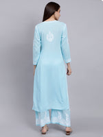 Load image into Gallery viewer, Seva Chikan Hand Embroidered Modal Lucknowi Chikankari Kurta Set