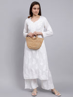 Load image into Gallery viewer, Seva Chikan Hand Embroidered Modal Lucknowi Chikankari Kurta Set