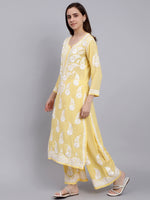 Load image into Gallery viewer, Seva Chikan Hand Embroidered Modal Lucknowi Chikankari Kurta Set
