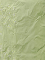 Load image into Gallery viewer, Seva Chikan Hand Embroidered Green Terivoil Cotton Lucknowi Chikankari Saree- SCL6054