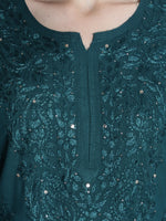 Load image into Gallery viewer, Seva Chikan Hand Embroidered Rayon Lucknowi Chikankari Kurta