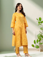 Load image into Gallery viewer, Seva Chikan Hand Embroidered Cotton Lucknowi Chikankari Kurta Set