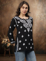 Load image into Gallery viewer, Seva Chikan Hand Embroidered Modal Lucknowi Chikan Top