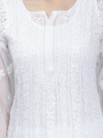 Load image into Gallery viewer, Seva Chikan Hand Embroidered Georgette Lucknowi Chikankari Anarkali