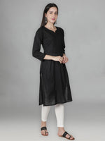 Load image into Gallery viewer, Seva Chikan Hand Embroidered Cotton Lucknowi Chikan Kurti