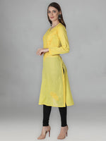 Load image into Gallery viewer, Seva Chikan Hand Embroidered Cotton Lucknowi Chikan Kurti