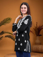 Load image into Gallery viewer, Seva Chikan Hand Embroidered Rayon Lucknowi Chikankari Top