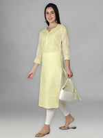Load image into Gallery viewer, Seva Chikan Hand Embroidered Cotton Lucknowi Chikankari Kurta