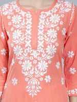 Load image into Gallery viewer, Seva Chikan Hand Embroidered Rayon Lucknowi Chikankari Kurta