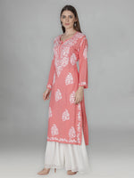 Load image into Gallery viewer, Seva Chikan Hand Embroidered Modal Cotton Lucknowi Chikankari Kurta