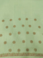 Load image into Gallery viewer, Seva Chikan Hand Embroidered Lemon Cotton Lucknowi Chikankari Unstitched Suit Piece-SEV15001