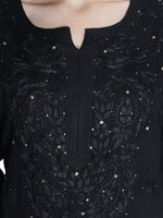 Load image into Gallery viewer, Seva Chikan Hand Embroidered Rayon Lucknowi Chikankari Kurta