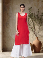 Load image into Gallery viewer, Seva Chikan Hand Embroidered Georgette Chikankari Kurta With Matching Slip