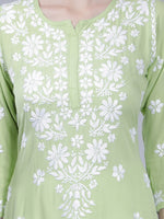 Load image into Gallery viewer, Seva Chikan Hand Embroidered Rayon Lucknowi Chikankari Kurta