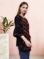 Load image into Gallery viewer, Seva Chikan Hand Embroidered Cotton Lucknowi Chikan Top