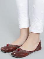 Load image into Gallery viewer, Seva Chikan Hand Embroidered White Cotton Lucknawi Chikankari Palazzo-SCL11026