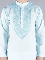 Load image into Gallery viewer, Seva Chikan Hand Embroidered Cotton Lucknowi Chikan Mens Kurta