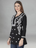 Load image into Gallery viewer, Seva Chikan Hand Embroidered Cotton Lucknowi Chikan Top