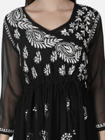 Load image into Gallery viewer, Seva Chikan Hand Embroidered Georgette Lucknowi Chikan Top