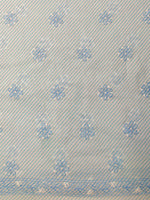 Load image into Gallery viewer, Seva Chikan Hand Embroidered Blue Terivoil Cotton Lucknowi Chikankari Unstitched Suit Piece-SCL13006