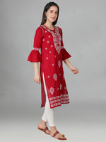 Load image into Gallery viewer, Seva Chikan Hand Embroidered Cotton Lucknowi Chikankari Kurta