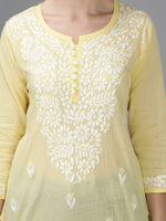 Load image into Gallery viewer, Seva Chikan Hand Embroidered Cotton Lucknowi Chikan Top