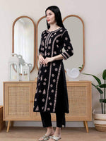 Load image into Gallery viewer, Seva Chikan Hand Embroidered Cotton Lucknowi Chikankari Kurta