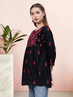 Load image into Gallery viewer, Seva Chikan Hand Embroidered Cotton Lucknowi Chikan Top