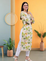 Load image into Gallery viewer, Seva Chikan Hand Embroidered Mal Mal Lucknowi Chikankari Kurta
