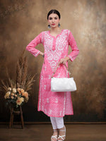Load image into Gallery viewer, Seva Chikan Hand Embroidered Mal-Mal Lucknowi Chikankari Kurta