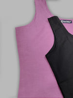 Load image into Gallery viewer, Seva Chikan Long Slips Combo Of Black (Pack of 2)