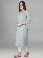 Load image into Gallery viewer, Seva Chikan Hand Embroidered Cotton Lucknowi Chikan Kurta