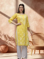 Load image into Gallery viewer, Seva Chikan Hand Embroidered Cotton Lucknowi Chikankari Kurta