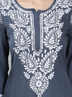 Load image into Gallery viewer, Seva Chikan Hand Embroidered Rayon Lucknowi Chikankari Kurta