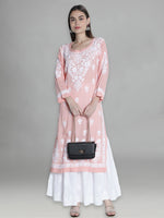 Load image into Gallery viewer, Seva Chikan Hand Embroidered Modal Cotton Lucknowi Chikankari Kurta