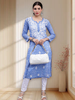 Load image into Gallery viewer, Seva Chikan Hand Embroidered Mal-Mal Lucknowi Chikankari Kurta