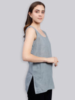 Load image into Gallery viewer, Seva Chikan Cotton Short Slips Combo of Black (Pack of 2)