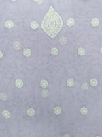 Load image into Gallery viewer, Seva Chikan Hand Embroidered Mauve Georgette Lucknowi Chikankari Unstitched Suit Piece-SCL13136