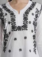 Load image into Gallery viewer, Seva Chikan Hand Embroidered Cotton Lucknowi Chikan Top
