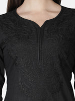 Load image into Gallery viewer, Seva Chikan Hand Embroidered Cotton Lucknowi Chikan Kurti
