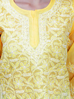 Load image into Gallery viewer, Seva Chikan Hand Embroidered Terivoil Cotton Lucknowi Chikan Top