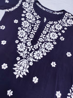 Load image into Gallery viewer, Seva Chikan Hand Embroidered Rayon Lucknowi Chikankari Kurta