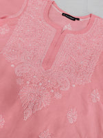 Load image into Gallery viewer, Seva Chikan Hand Embroidered Cotton Lucknowi Chikankari Kurta