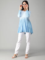 Load image into Gallery viewer, Seva Chikan Hand Embroidered Rayon Lucknowi Chikan Top