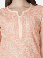 Load image into Gallery viewer, Seva Chikan Hand Embroidered Cotton Lucknowi Chikan Kurta