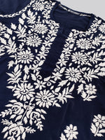 Load image into Gallery viewer, Seva Chikan Hand Embroidered Muslin Lucknowi Chikankari Kurta